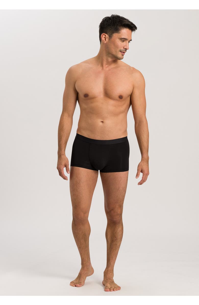 Hanro Micro Touch Boxer Brief, Alternate, color, Black