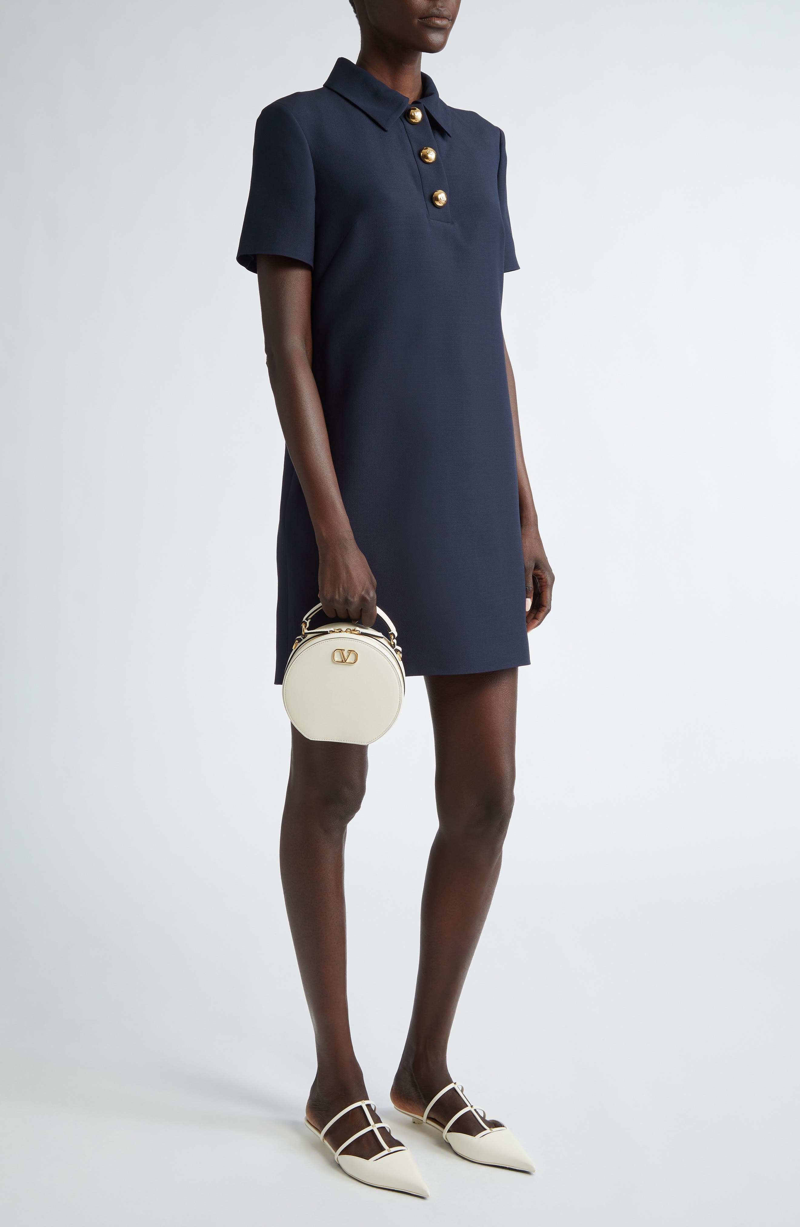 VLOGO Signature Circle Crossbody Bag, Alternate, color, IVORY