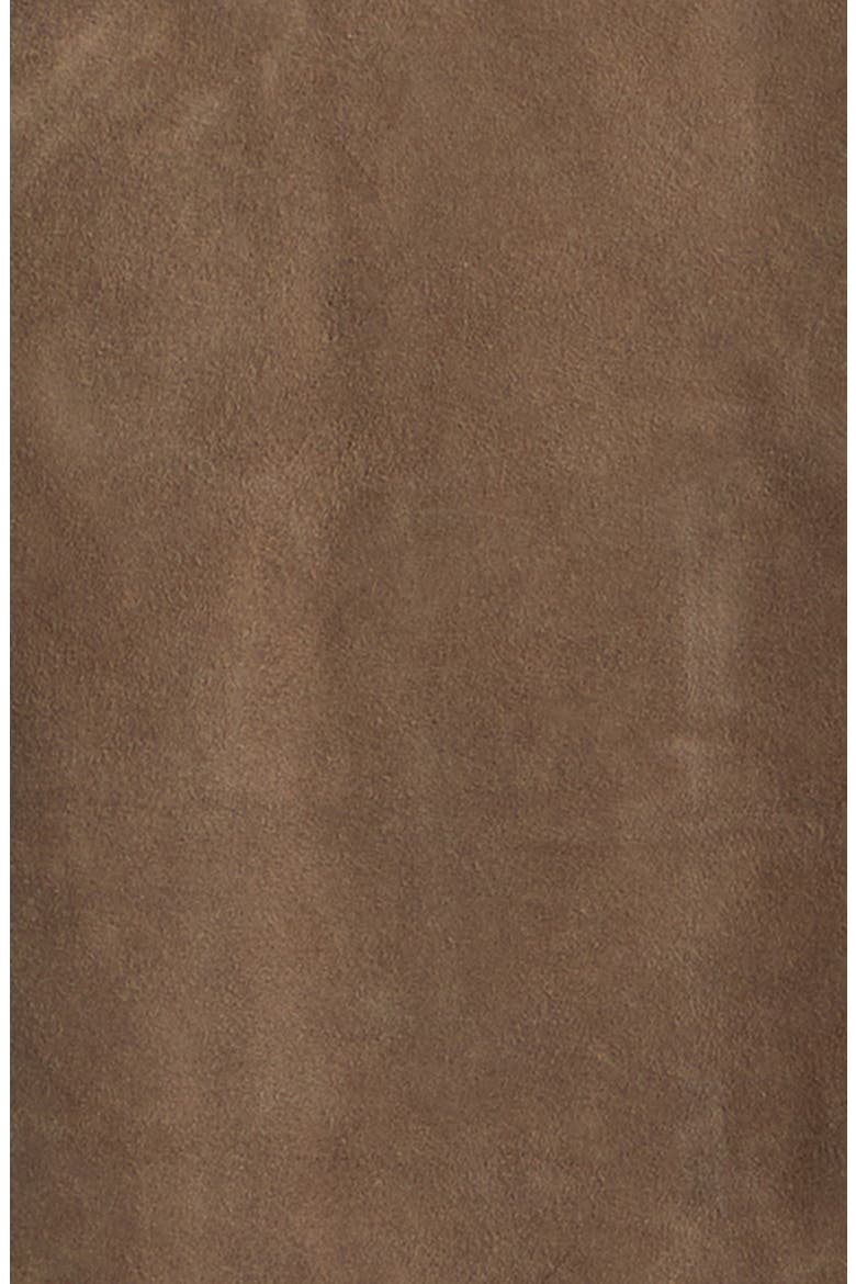 Kaylee Lamb Suede Jacket, Alternate, color, SOIL