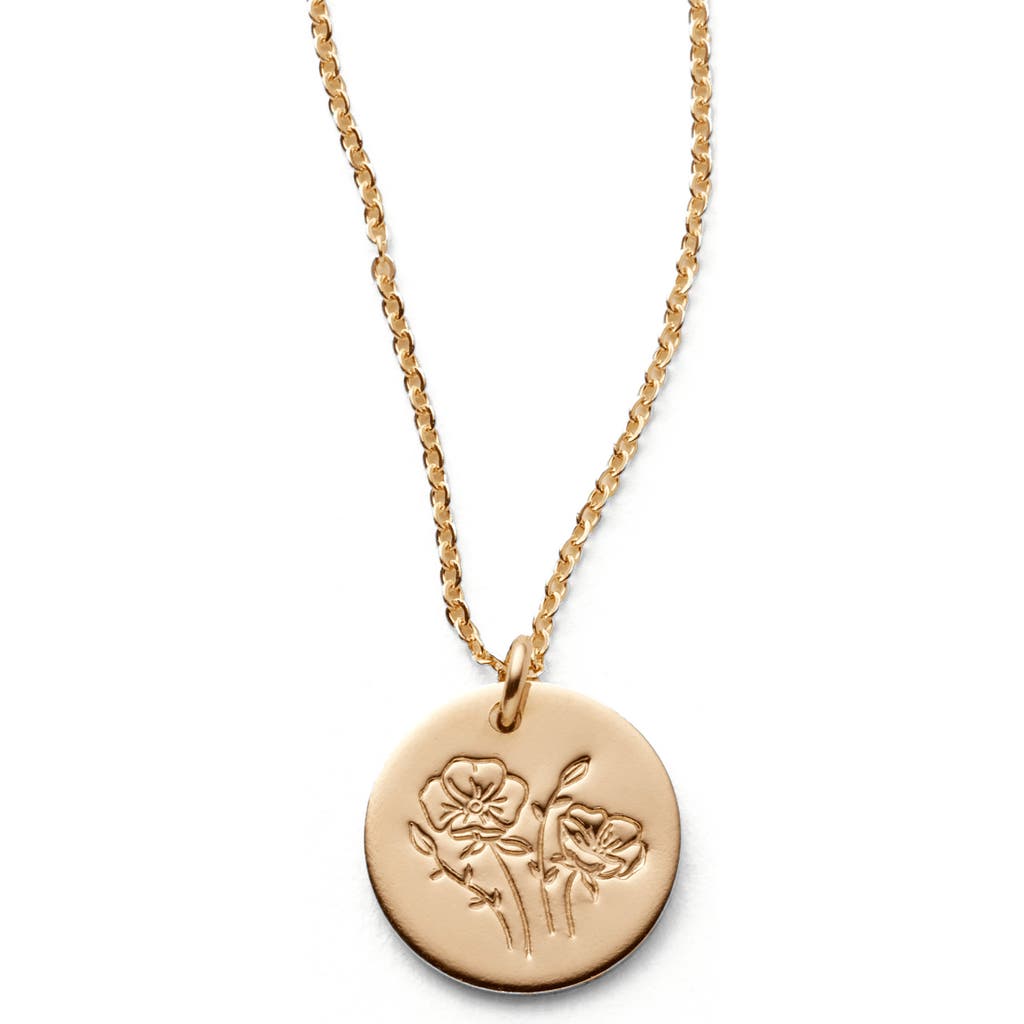 Made By Mary August Birth Flower Necklace
