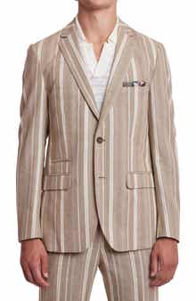 PAISLEY & GRAY Dover Slim Fit Vertical Stripe Sport Coat
