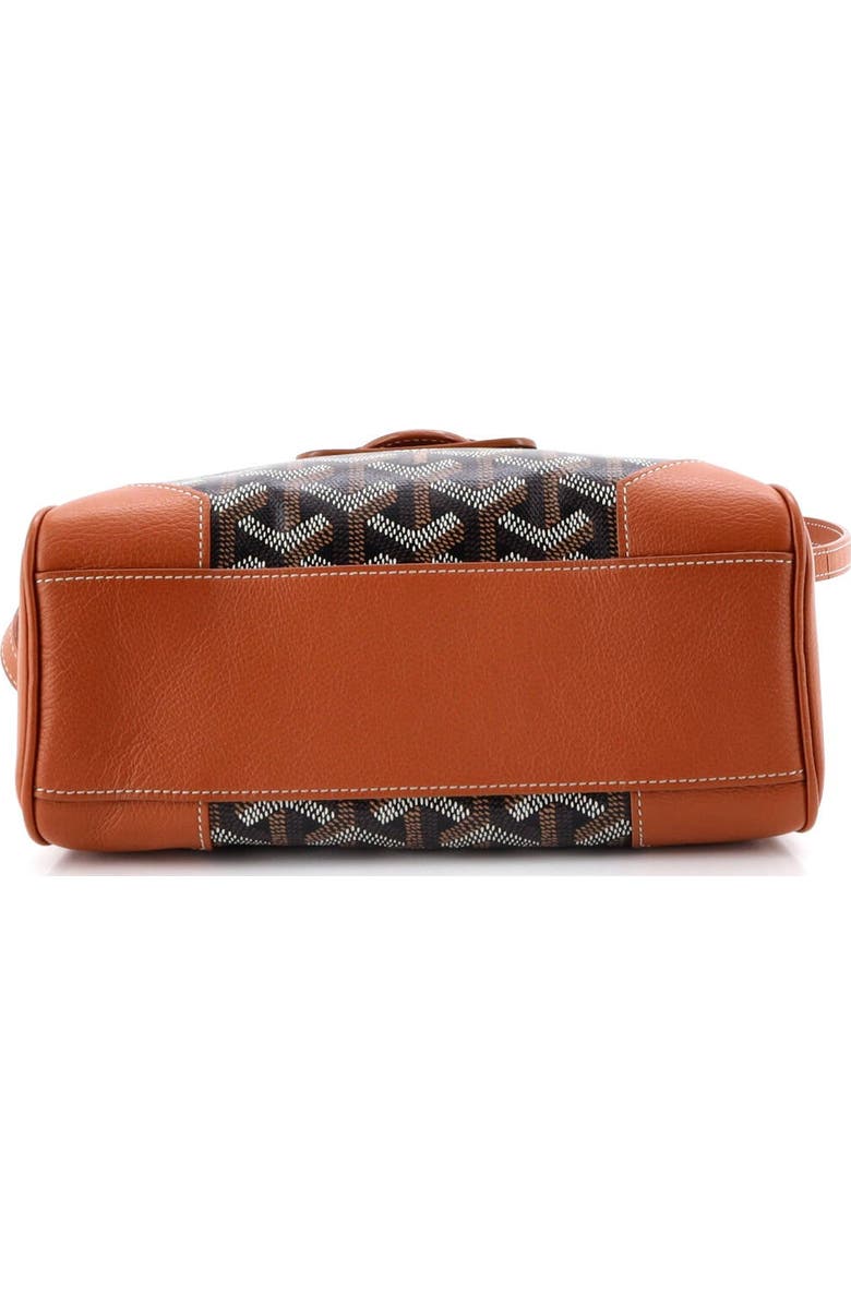 Pre-Owned Goyard Saigon Top Handle Bag Coated Canvas with Leather Mini, Alternate, color, Brown