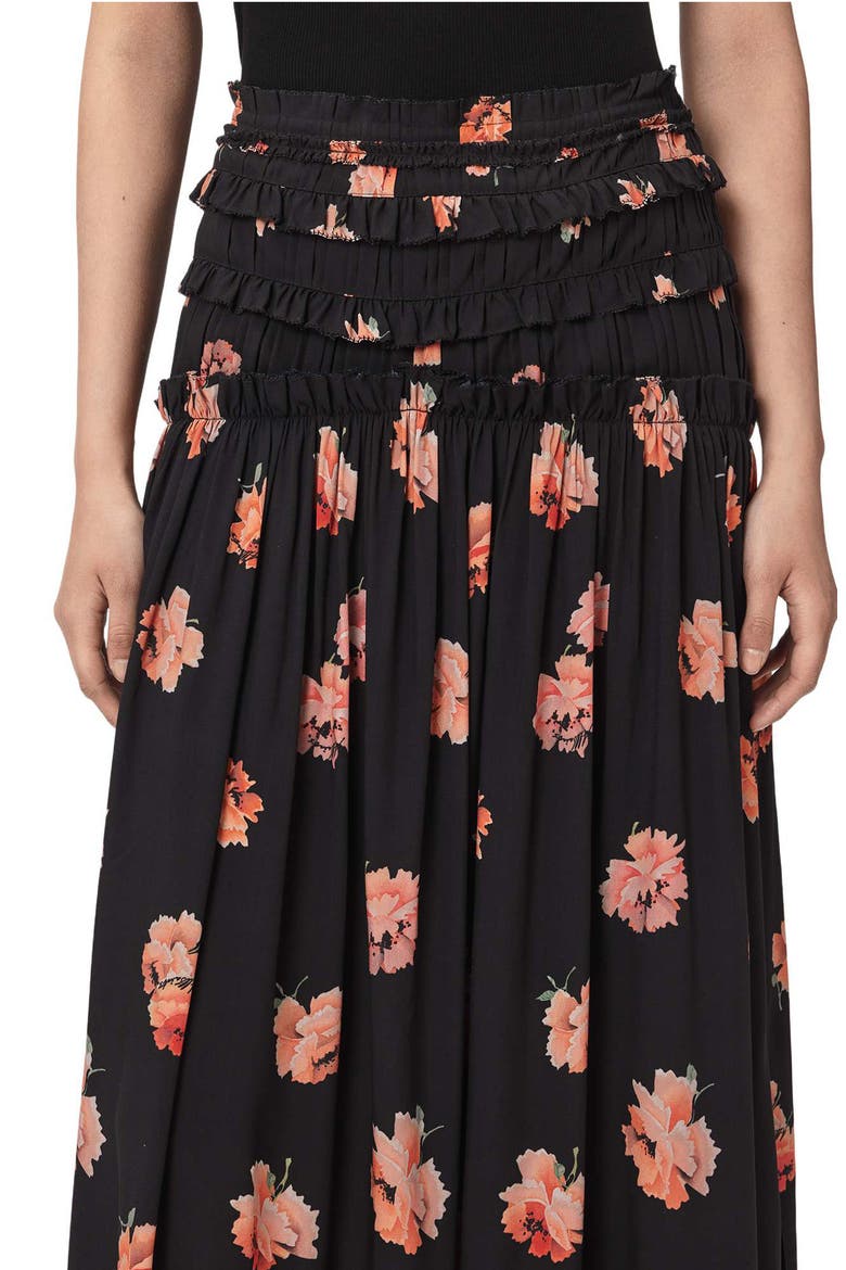 Lauren Maxi Skirt, Alternate, color, LA RAINE BLACK