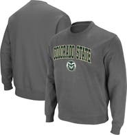 COLOSSEUM Men's Colosseum Charcoal Colorado State Rams Arch & Logo Tackle Twill Pullover Sweatshirt