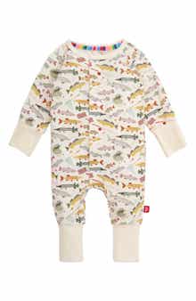Magnetic Me Reel Good Time Fish Print Magnetic Convertible Romper