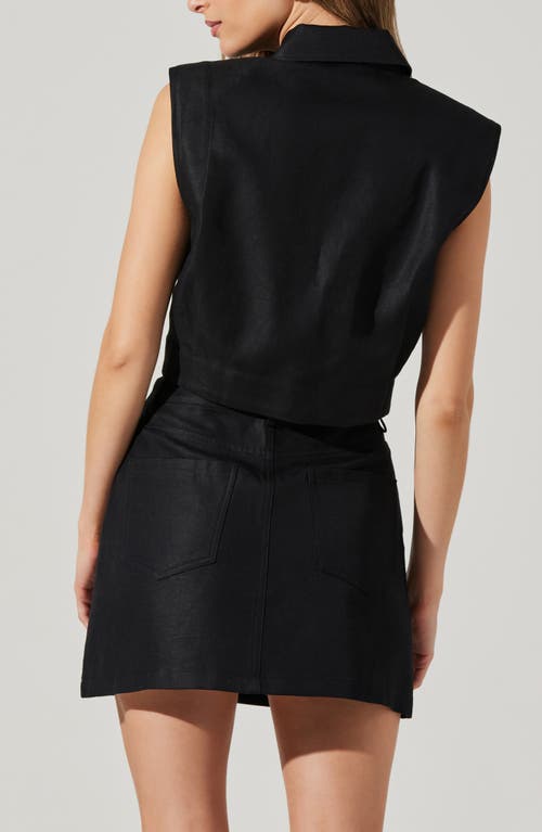 Astr The Label Eula Vest In Black