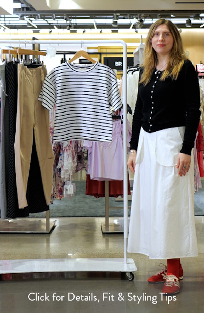 Everyday Boxy Cotton Crop T-Shirt, sales video thumbnail