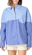 English Factory Colorblock Stripe Button-Up Shirt