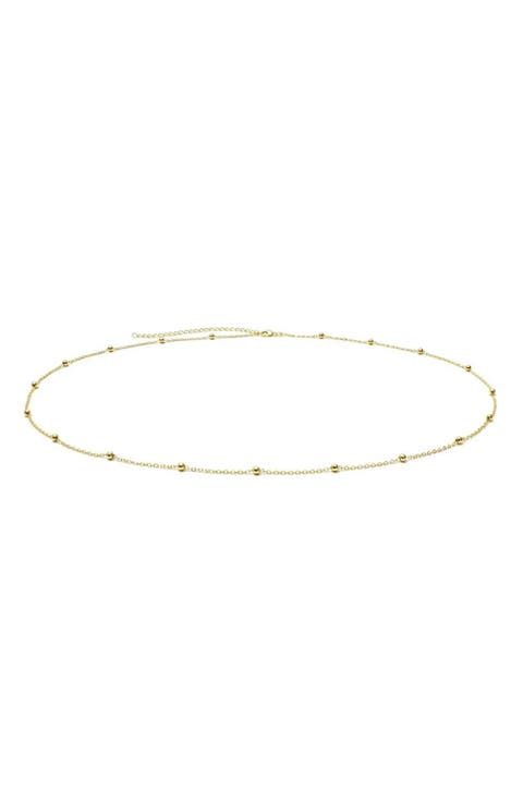 14k Gold Plated Beaded Belly Chain