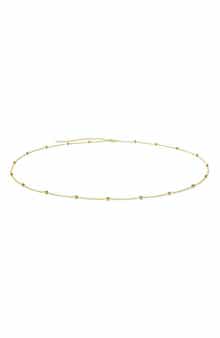 Adornia 14k Gold Plated Beaded Belly Chain