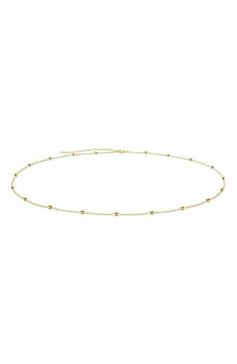14k Gold Plated Beaded Belly Chain