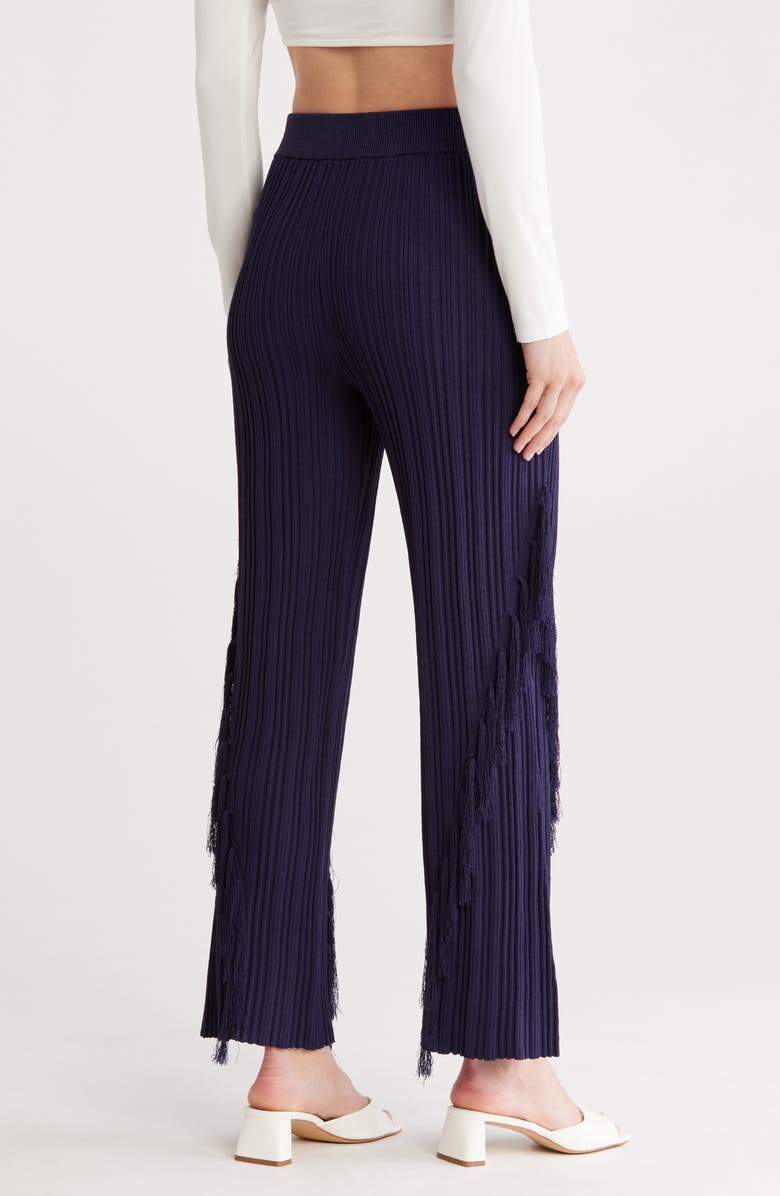 Cult Gaia Maude Knit Pants, Alternate, color, Evening Blue