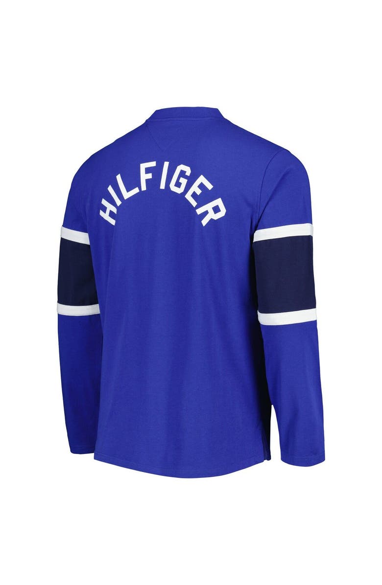 Tommy Hilfiger Men's Tommy Hilfiger Blue St. Louis Blues Walter Lace-Up Long Sleeve Top, Alternate, color, Blue