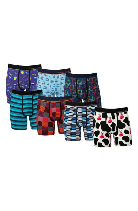 7-Pack Assorted Stretch Cotton Boxer Briefs