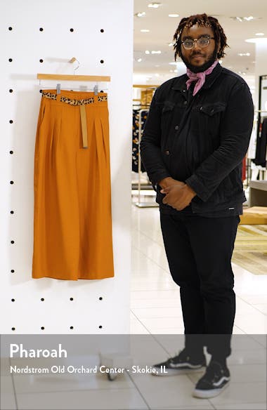 J.O.A. Wide Leg Pants with Contrast Belt (Women) | Nordstromrack