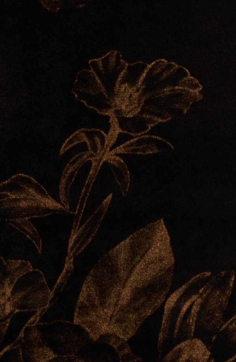 SUGARLIPS Ace Floral Dynamite Strapless Velvet Dress, Alternate, color, Black-Multi