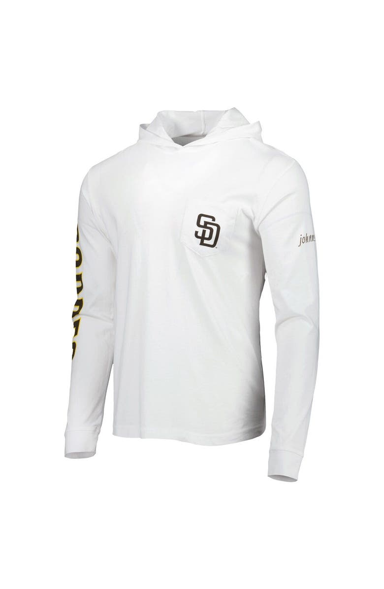 johnnie-O Men's johnnie-O White San Diego Padres Edison Hoodie T-Shirt, Alternate, color,