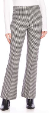 Karen Kane Check Woven Bootcut Pants