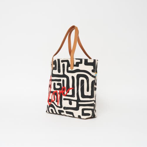 Ubuntu Life Go-to Tote With Beaded Red Love