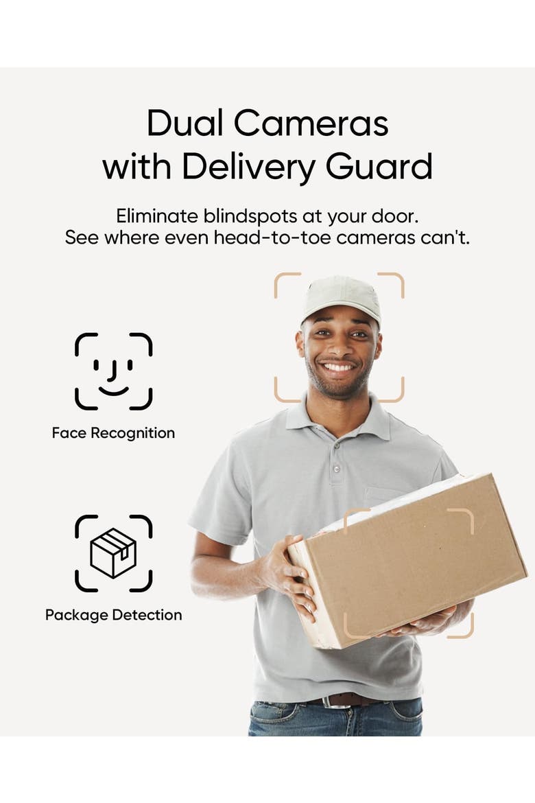 Video Doorbell E340, Alternate, color, Black