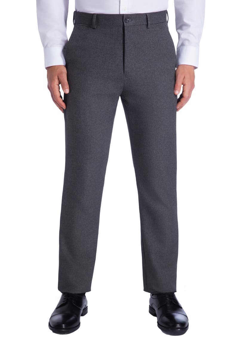 Modern Fit Sharkskin Pants, Main, color, CHARCOAL