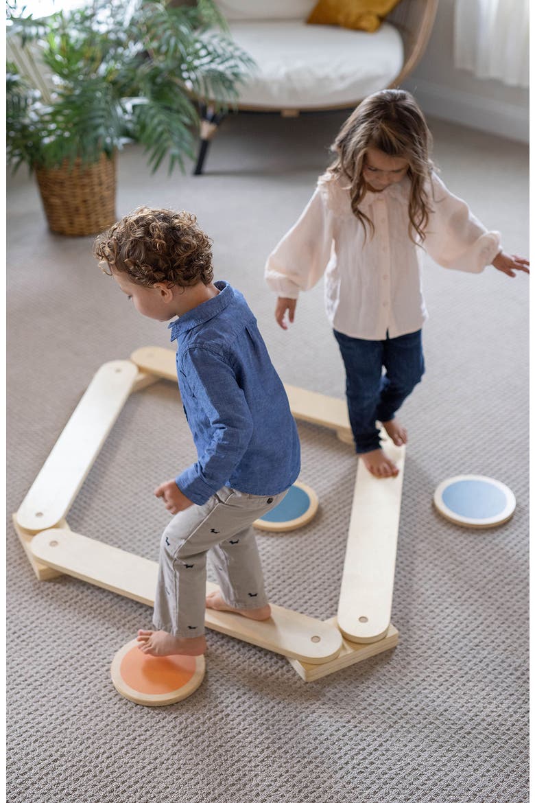 Kids' Learn 'N' Balance Wooden Play Set, Alternate, color, NATURAL
