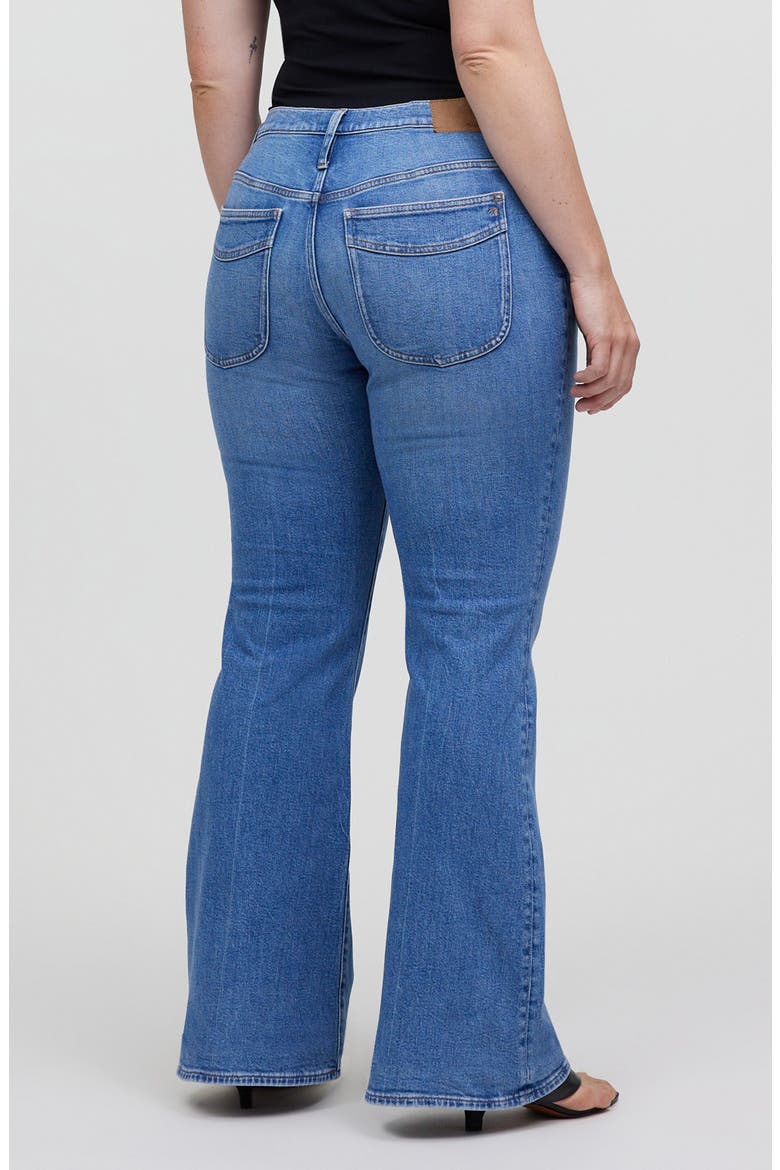 Flea Market High Waist Flare Jeans, Alternate, color, AMARETTO WASH