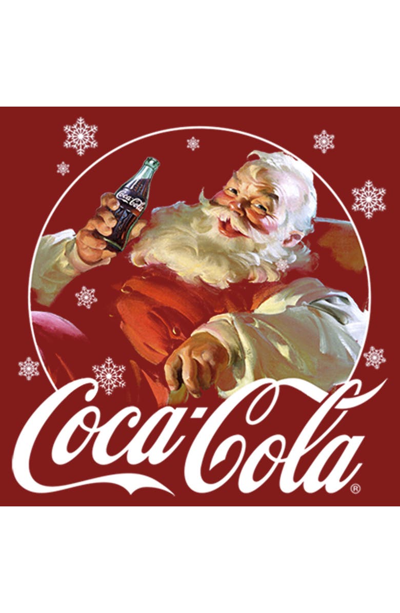 Coca Cola Women's Coca Cola Santa Snow Cola  Graphic T-Shirt, Alternate, color, Red