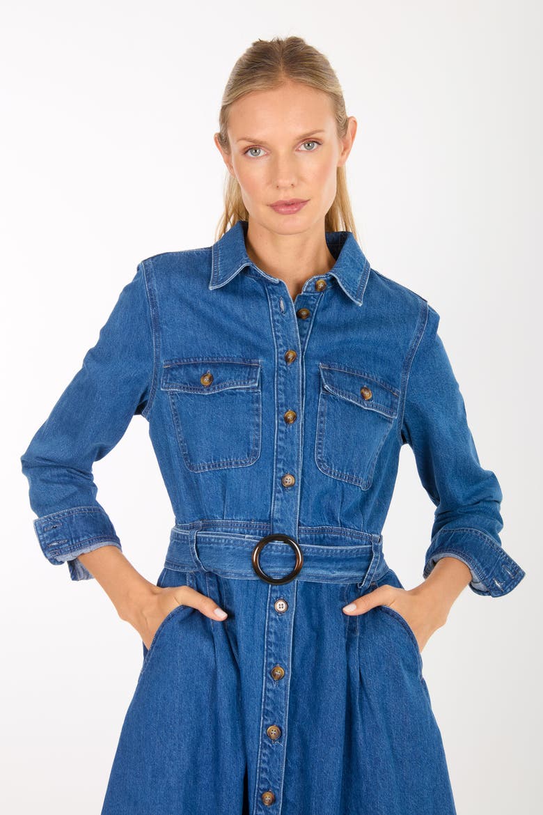 Arrowleigh Dress, Alternate, color, Denim Garment Wash