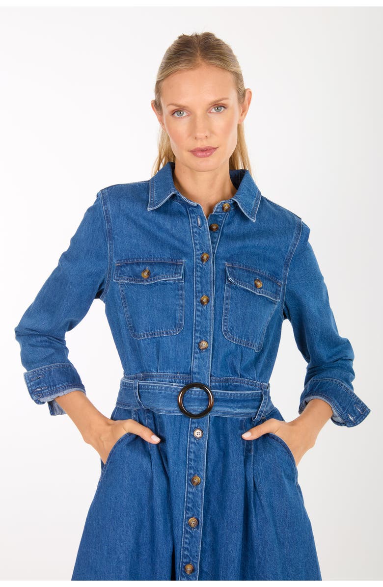 Super Natural by Secret Mission Arrowleigh Dress, Alternate, color, Denim Garment Wash