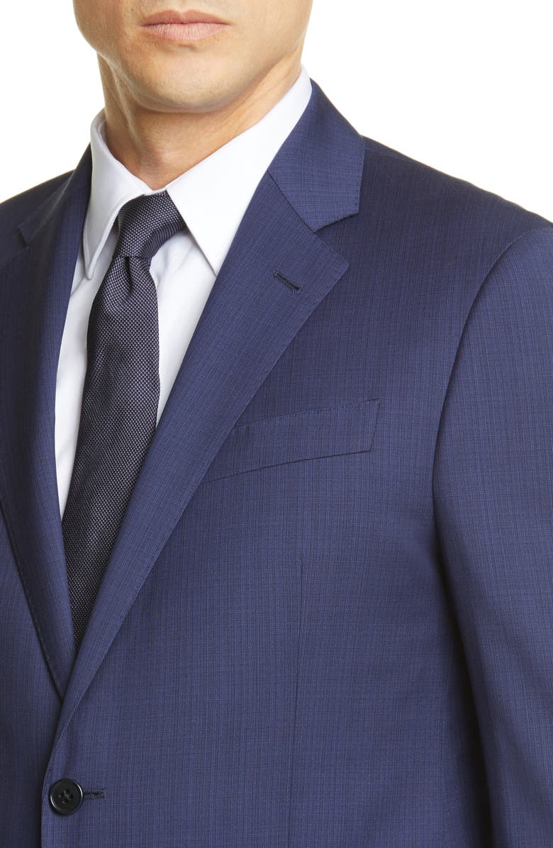 Emporio Armani G Line Trim Fit Solid Wool Suit, Alternate, color, 