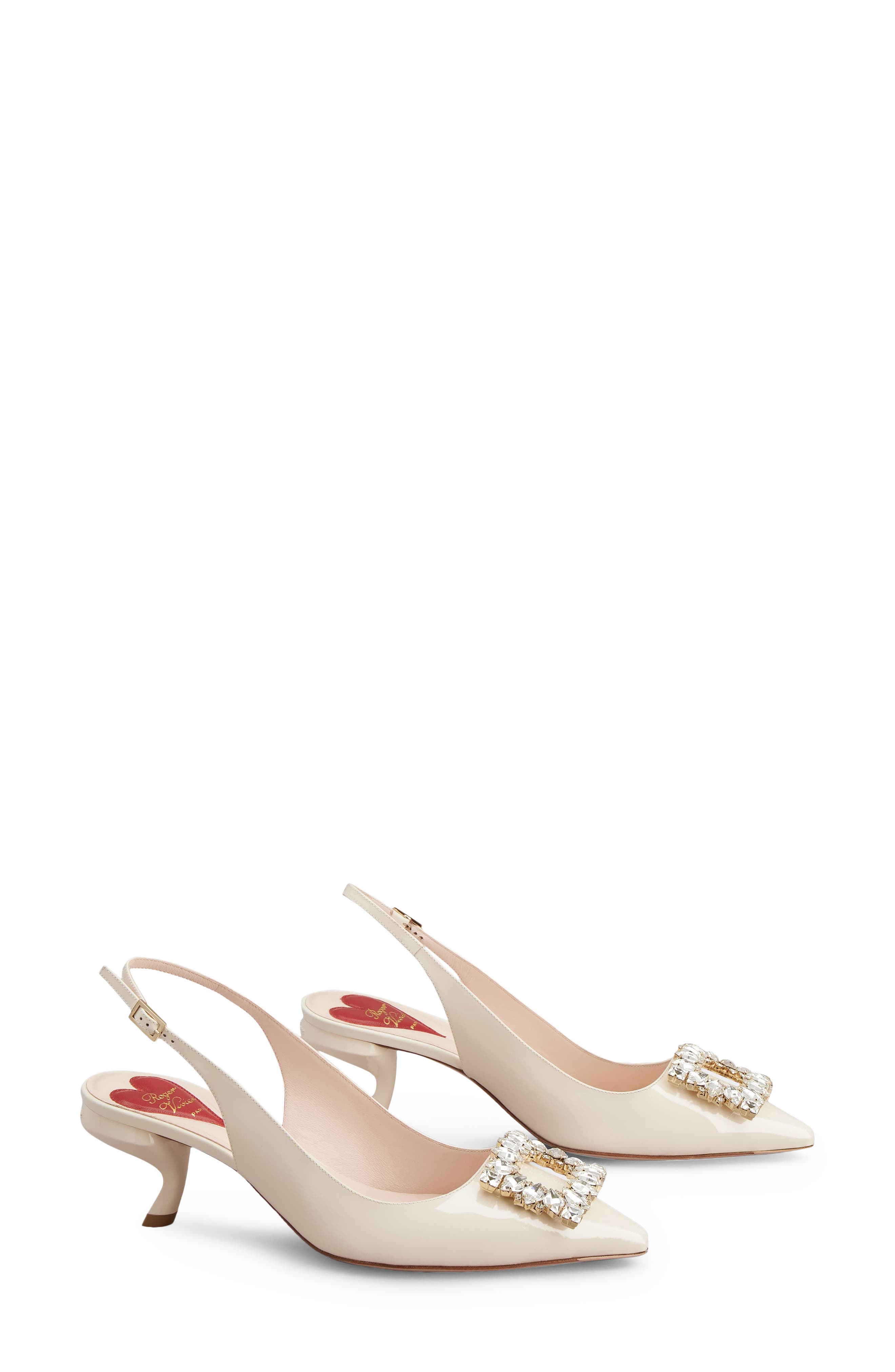 Roger Vivier Virgule Pointed Toe Slingback Pump, Alternate, color, Cire