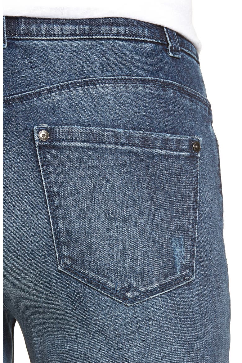 Ab-Solution High Waist Skinny Jeans (Nordstrom Exclusive), Alternate, color, BLUE