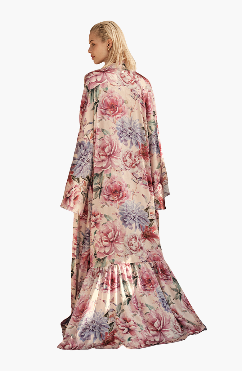 Luna B RHEA Long Kimono, Alternate, color, Floral Pink