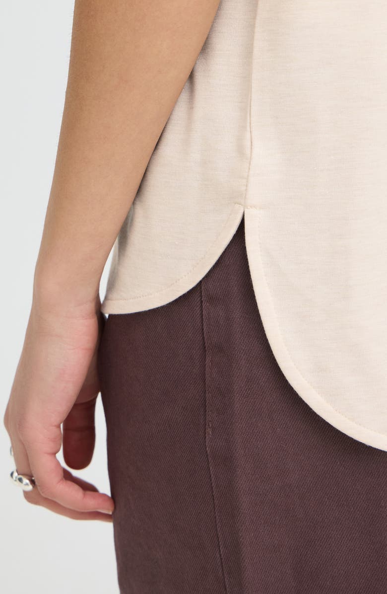 ICHI Ihrebel Short Sleeve Tee, Alternate, color, Tapioca