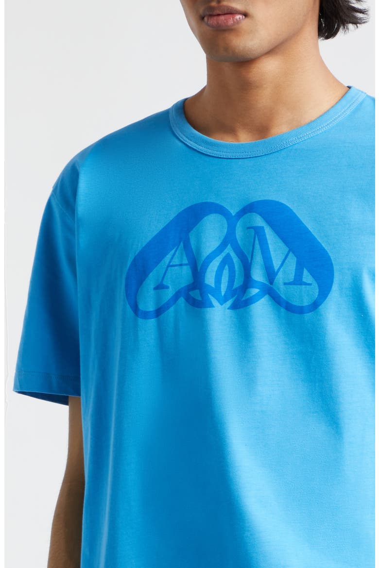 Seal Monogram Logo Graphic T-Shirt, Alternate, color, LAPIS BLUE