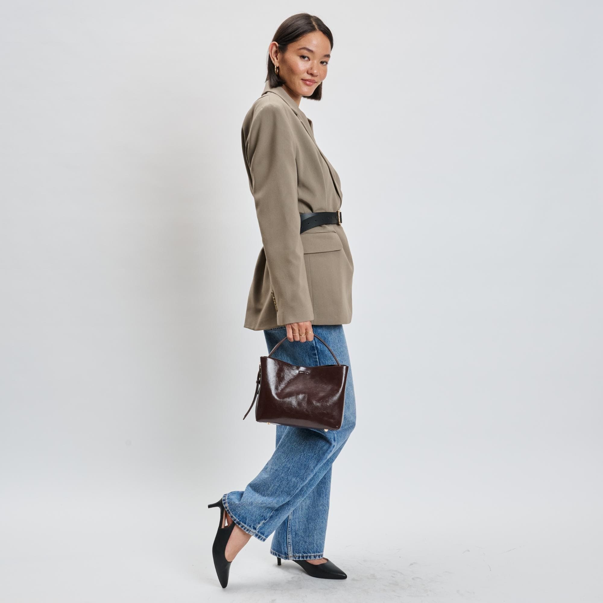 MODA LUXE Sophie Crossbody, Alternate, color, Chocolate