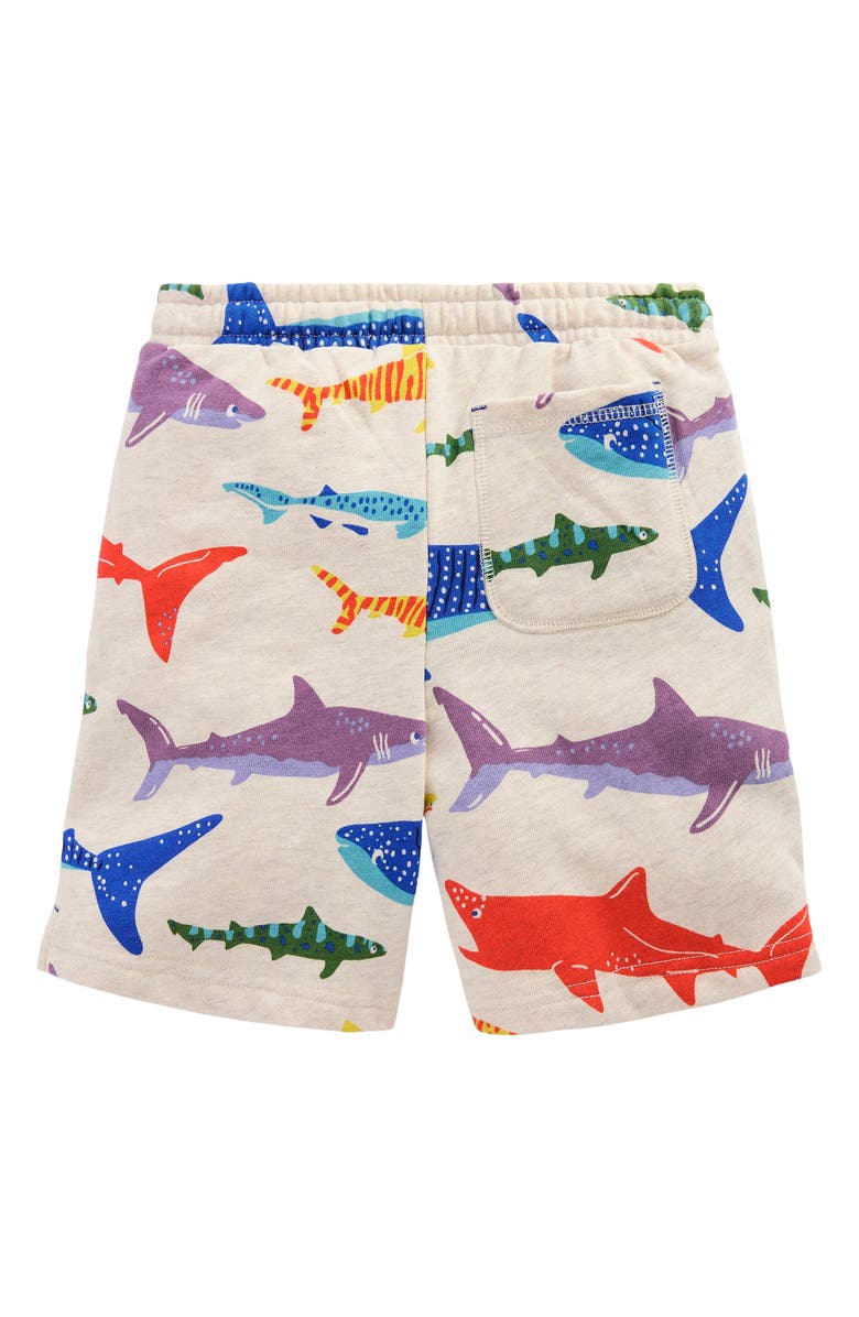 Mini Boden Kids' Print Cotton Knit Shorts, Alternate, color, 