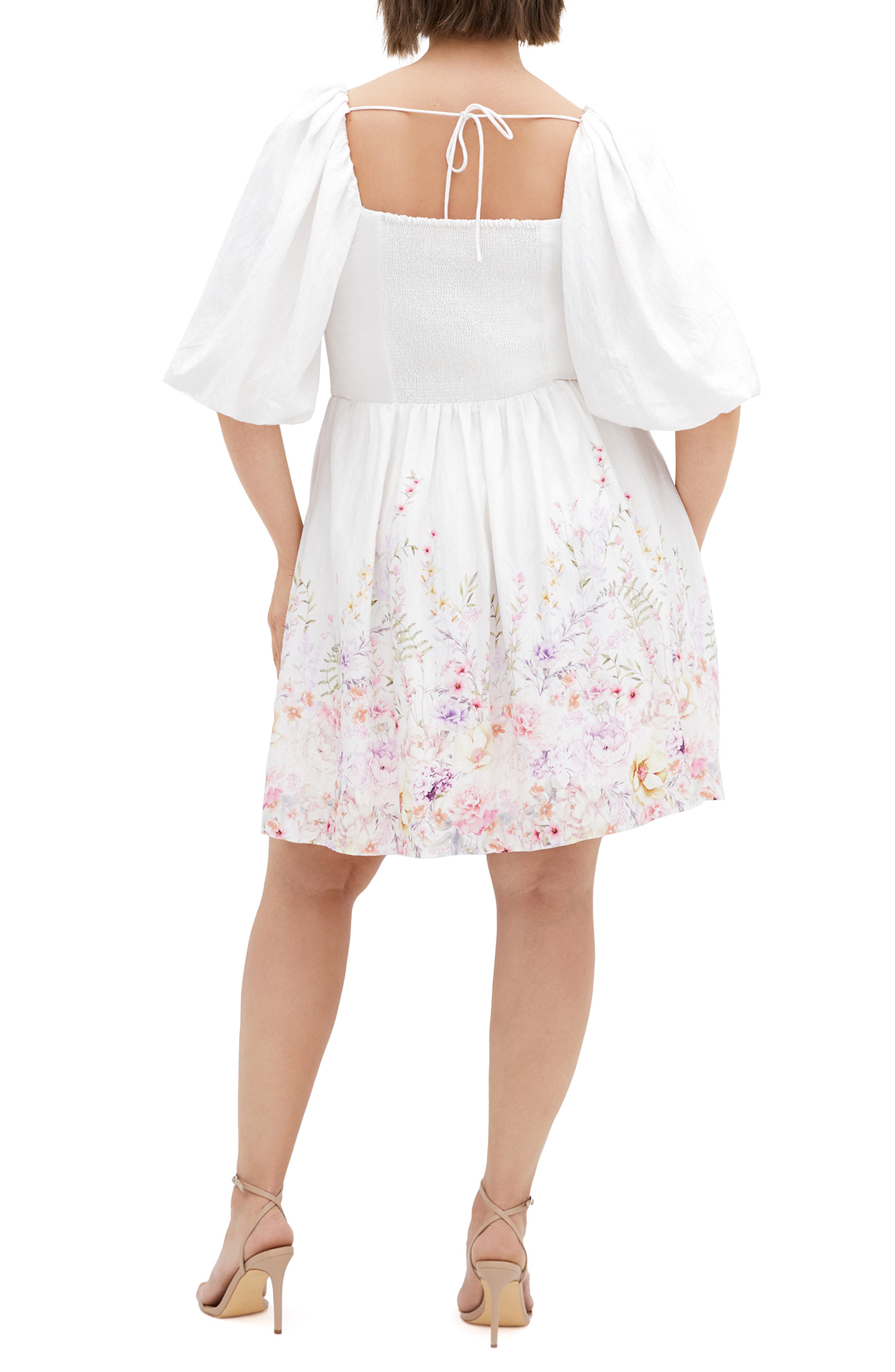 Mindy Floral Print Minidress - image 2