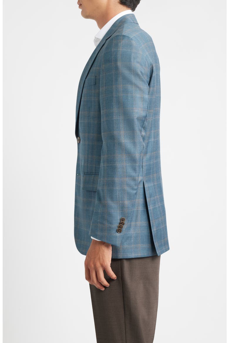 Flynn Classic Fit Green Plaid Wool Sport Coat, Alternate, color, GREEN