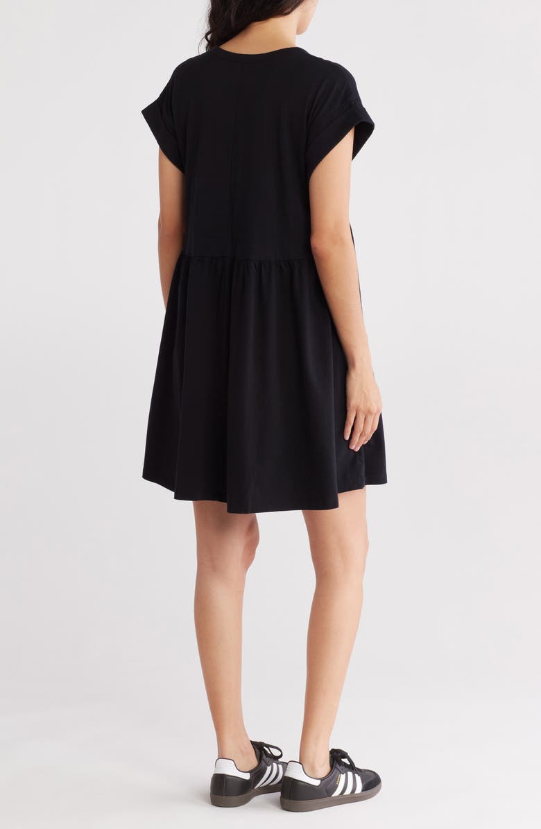 Melrose and Market V-Neck Short Sleeve Minidress, Alternate, color,