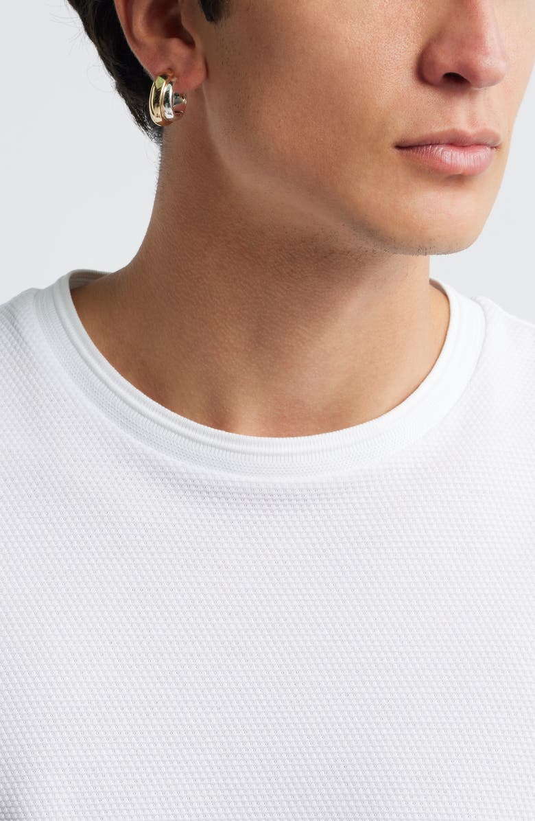 Nordstrom Two-Tone Double Hoop Earrings, Alternate, color, Gold- Silver