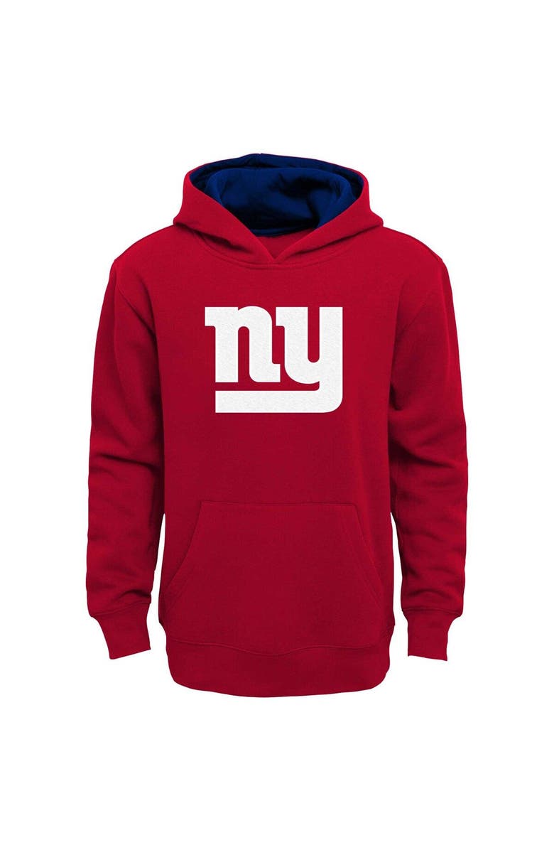 Outerstuff Youth Red New York Giants Prime Pullover Hoodie, Main, color, Red