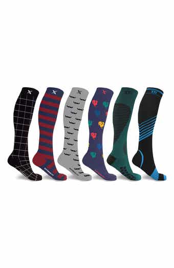 6-Pack Knee High Compression Recovery Socks