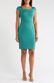 Calvin Klein Cap Sleeve Sheath Dress