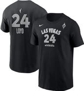 Nike Men's Nike Jewell Loyd Black Las Vegas Aces Explorer Edition Name & Number T-Shirt