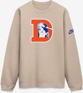 Nike Men's Nike Sand Denver Broncos I-Formation Rewind Club Crew Sweatshirt