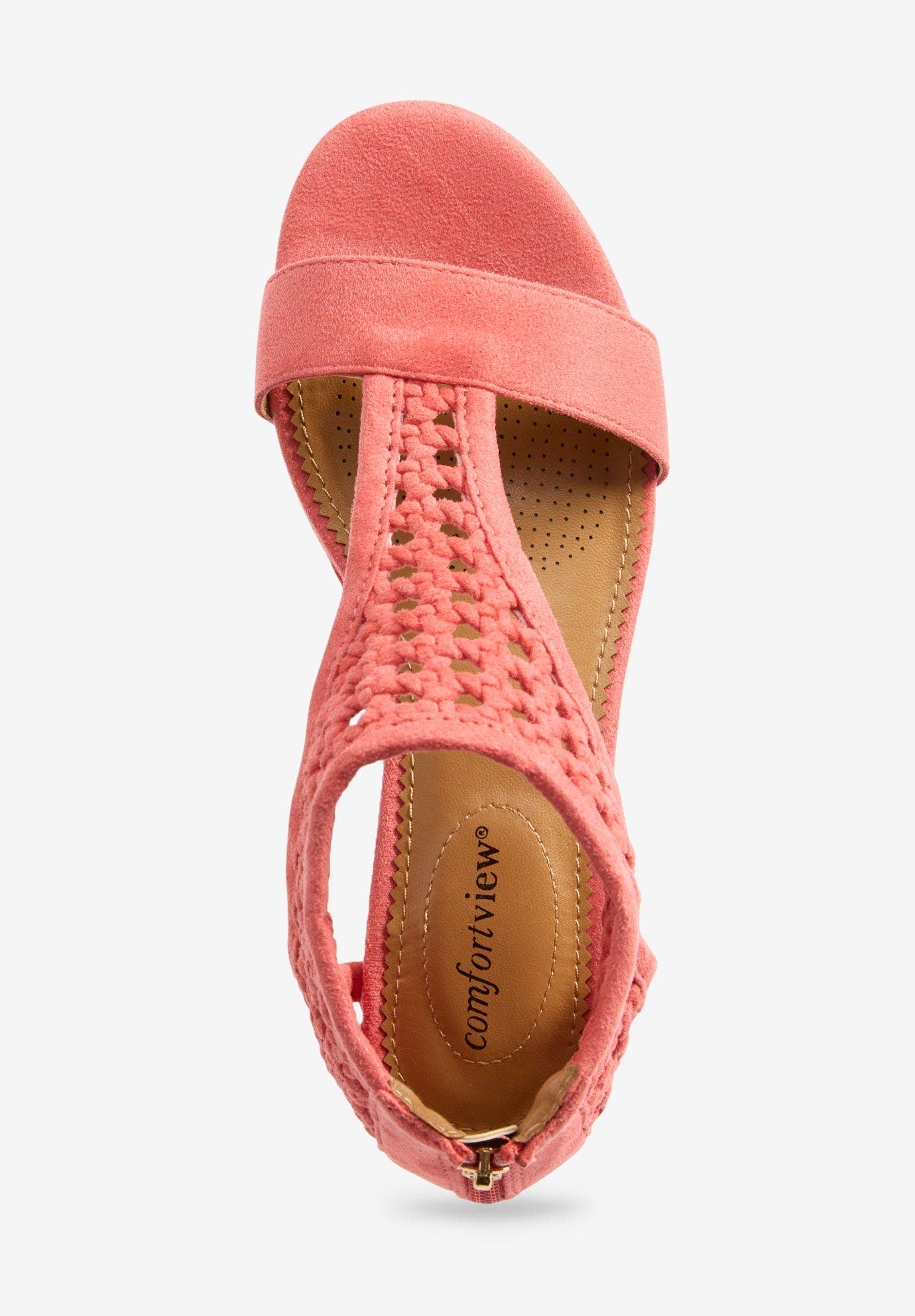 The Harper Sandal, Alternate, color, TEA ROSE