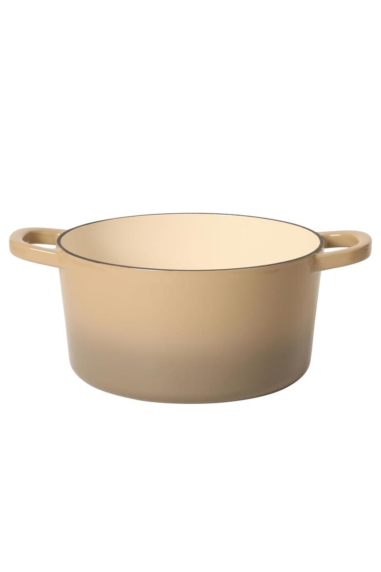 5 Quart Enameled Cast Iron Dutch Oven in Gradient Taupe, Alternate, color, Taupe