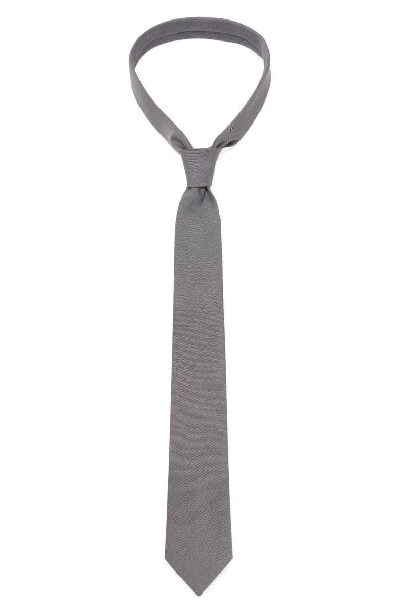 MANGO Cotton Blend Tie, Alternate, color, 